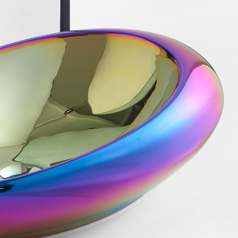 Unique design hotel decor oval ceramic bathroom vessel sink hand wash art basin