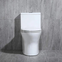 Load image into Gallery viewer, Dual Flush Elongated One Piece ceramic Toilet with Soft Closing Seat sanitary ware floor mounted White Toilet Bowl
