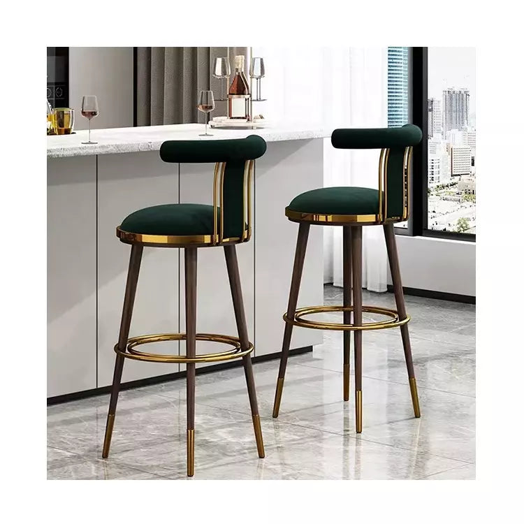 Bar Height Chair Luxury Wooden Bar Stool Chair