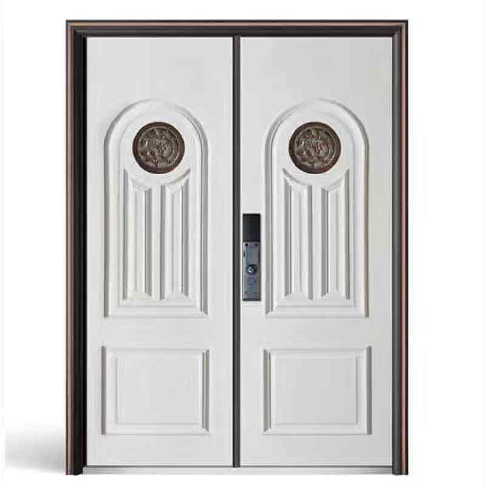 Luxury Design Cast Aluminium Door Double Door Bulletproof Main Entrance Steel Doors Security  (note: price depends on the size of your door )