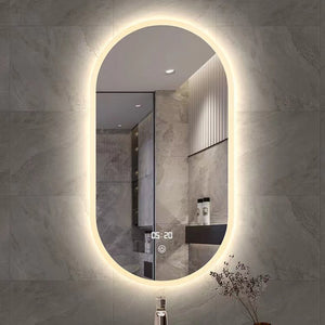 waterproof led smart mirror bathroom frameless mirror screen and advertising screen