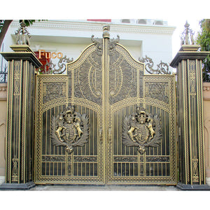 Baked Coating Surface Aluminum Trellis Gate Main Gates wrought Iron Palace Gate Entrance Mid century ( Price Depends On Size) Please message your Exact Size with Diagram