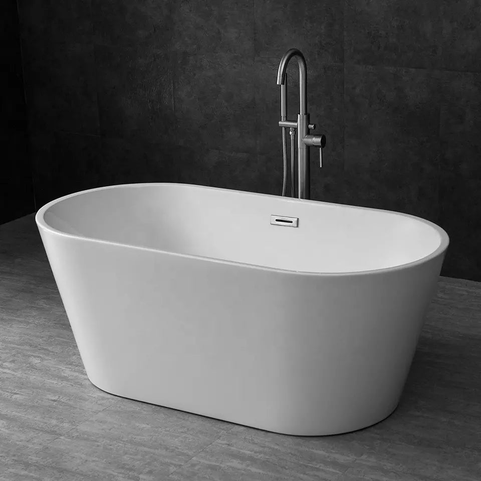 Modern Design Bath Freestanding Tub White Acrylic Bathtub