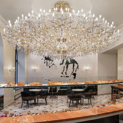 Crystal Villa Hotel Modern Luxury Custom Led Chandelier Lamp
