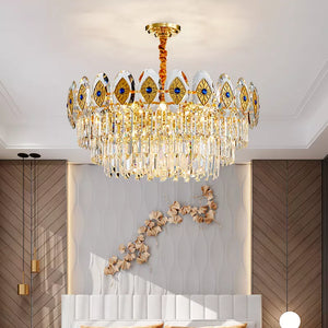 Light Luxury Chandelier Post-Modern Crystal Lamp Nordic Minimalist Living Room Lamp Dining Room Chandelier Bedroom Lamp