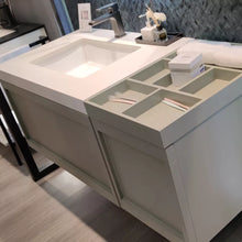 Load image into Gallery viewer, Cabinet with Organizer Tray Hampton Inn Hotel Bathroom
