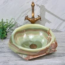 Загрузить изображение в средство просмотра галереи, Green Jade Jade Stone Bathroom Sink Bowl
