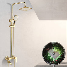 Cargar imagen en el visor de la galería, Multi- functions gold shower mixer brass bath shower sets washroom shower set
