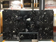 Load image into Gallery viewer, Black marble with white multicoloured luxury terrazzo marble Big Polished Slab Wall Panels Decorative Interior Design
