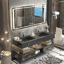 Загрузить изображение в средство просмотра галереи, High End Luxury Style Bagno Bathroom Heated Defogging Sink Cabinet Vanity
