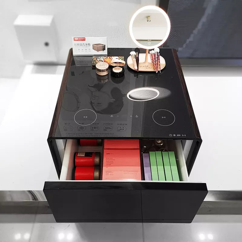 Smart Coffee Table Mechanism Speakers Smart Tea Side Table Refrigerator With Electrical Outlets