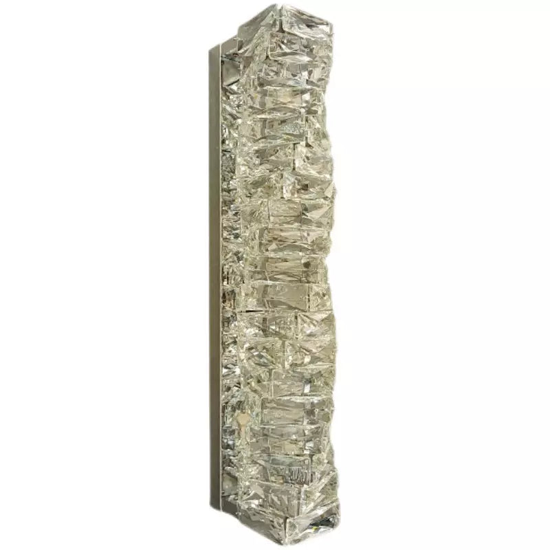 Nordic modern crystal wall lamp stainless steel wall lamps bedroom home decoration lighting light luxury crystal lamps