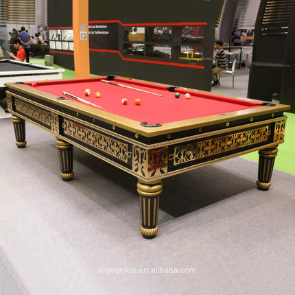 Palace luxury snooker pool table solid wood material American billiard pool table
