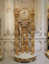 Charger l&#39;image dans la galerie, Luxury Crystal Clock Royal Standing Clock Antique Grandfather Clock
