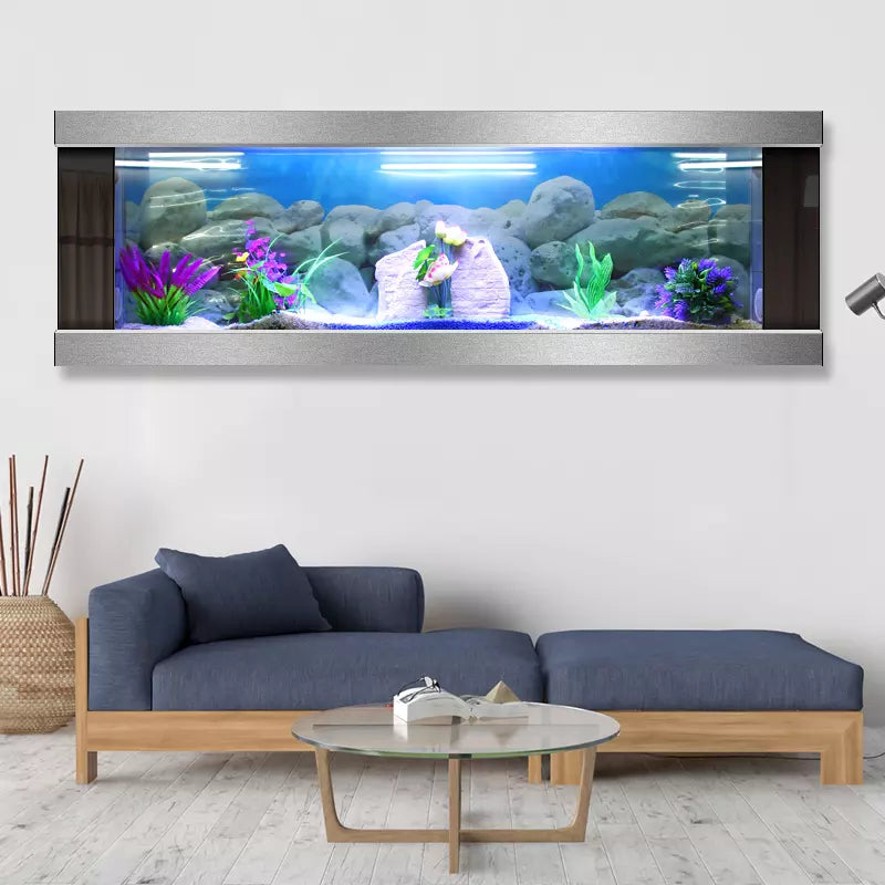 Modern Customizable High Quality Wall Mounted Aquarium Fish Tank (Customize Size, Price depends on size)