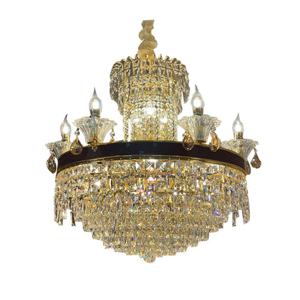 Iron K9 Crystal Chandelier Pendant Light For Hotel