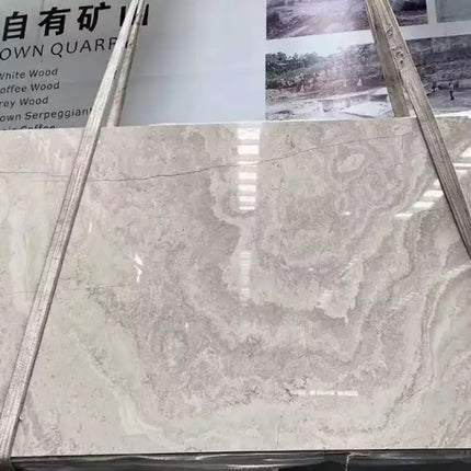 White wooden marble slabs cross cut wood grain marble slabs stone tiles