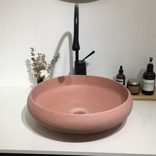 Cargar imagen en el visor de la galería, Stunning Terrazzo Bathroom Concrete Sink
