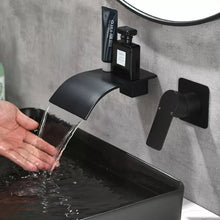 Загрузить изображение в средство просмотра галереи, Waterfall Brass Basin Faucet For Bathroom Wide Faucet Cold And Hot Mixer Taps
