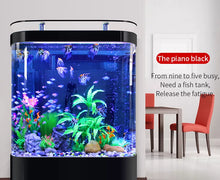 Load image into Gallery viewer, Top Filter Curved Corner Round Ultra White Fiberglass Fish Tank
