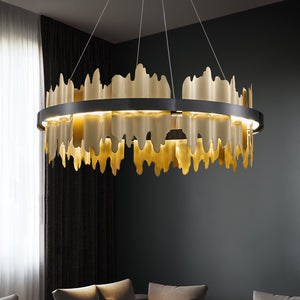 Modern living room villa duplex building dining room Chandelier