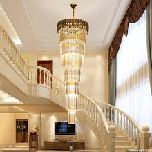 Load image into Gallery viewer, Gold Crystal Luxury Modern Led Chandelier
