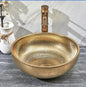 Golden basins ceramic hand painted sinks