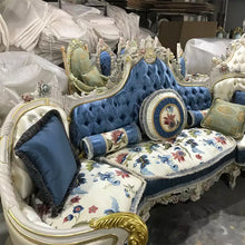 Load image into Gallery viewer, living room noble sofa set antique 6 seater sofa hand carved empire royal furniture Victorian style sofa set
