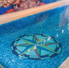 Lade das Bild in den Galerie-Viewer, Mix Color Glass Mosaic Pattern For Swimming Pool Tile
