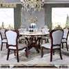 Cargar imagen en el visor de la galería, Classic Luxury wooden furniture living room dining table set 6 seater dining room furniture
