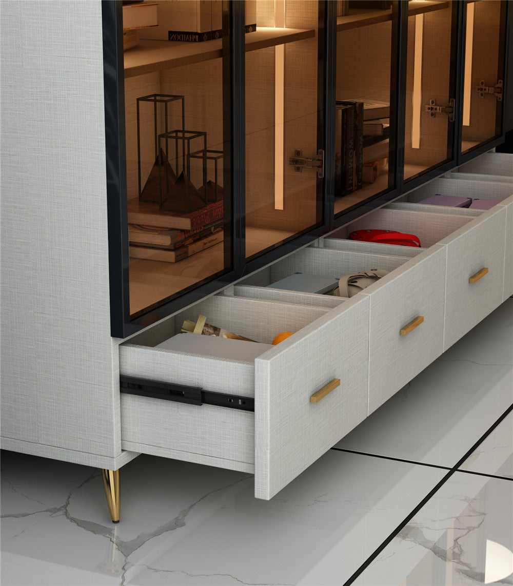 Modern Economical Home Large Study Room Bookcase