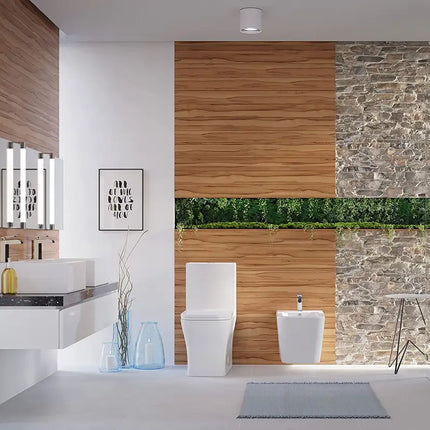 Stand-WC-Becken, amerikanisch, konventionell, mikrokristalline, selbstreinigende Glasur, Keramik, einteilig, modern 