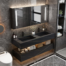 Cargar imagen en el visor de la galería, Sintered Stone Wall Mount Bathroom Sink Wash Basin
