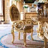 Load image into Gallery viewer, 2022 French style Luxury Solid Wood Antique Carved long Dining table royal luxury dining room set
