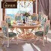 Cargar imagen en el visor de la galería, Luxury Classic Luxury Classic Wooden Dining Table Royal Restaurant Dinning Table Set Bed Restaurant Banquet Furniture
