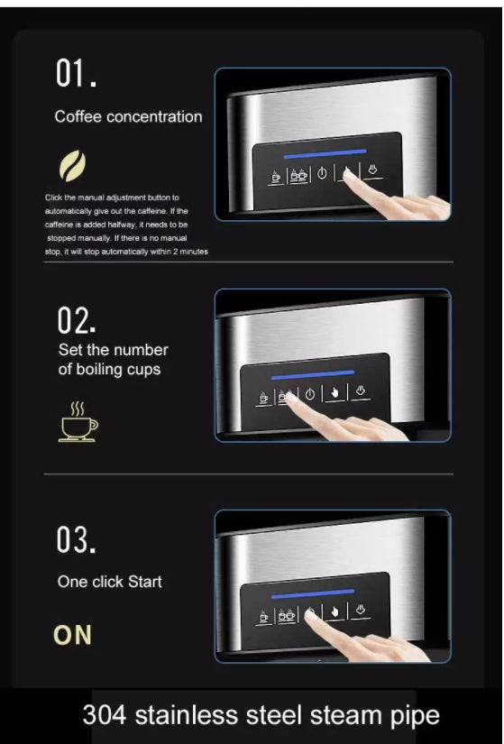 Touch Screen Coffee Vending Machine Fully Automatic Coffee Machine, Espresso Machine Coffee Maker