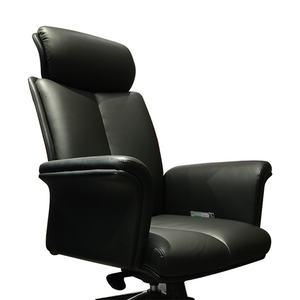 Hot sales PU leather black ergonomic computer chair high back reclining boss office chair