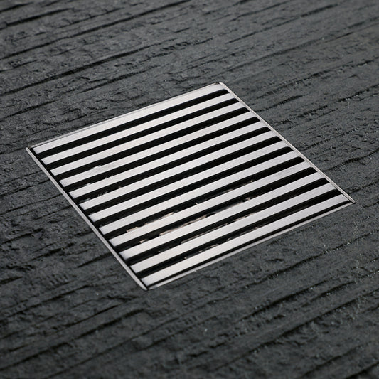 4 Inches SUS304 Stainless Steel Anti-smell Square Shower Floor Drainer Fast Drainage Bathroom Floor Trap Grating Filter