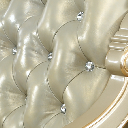 Mobilier de bureau de style américain en bois massif, fauteuil de direction confortable en cuir doré européen