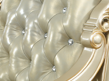 Загрузить изображение в средство просмотра галереи, American style office furniture solid woodEuropean gold leather comfortable executive chair
