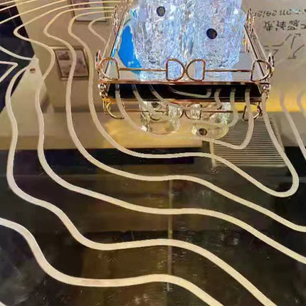 italian design stainless steel base dining room table luxury metal top dinning table set