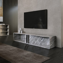 Load image into Gallery viewer, Tv Stands Entertainment Centers Upholstery Marble Tv Console Cabinet

