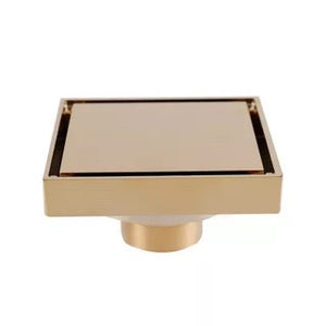 Metal Brass Stainless Steel Bathroom Conceal Tile Insert 10*10mm Conceal Invisible Floor Drain