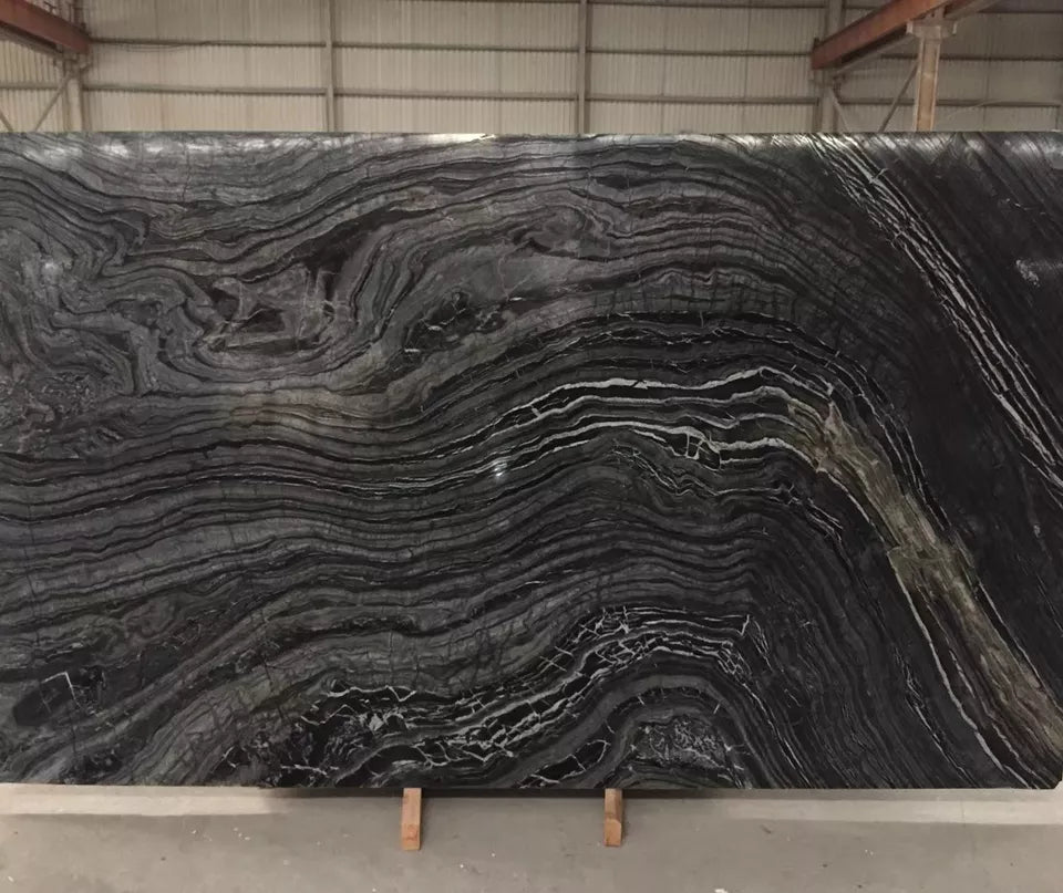 Black Wood veins marble Ancient wood grain marble slab wall flooring tiles