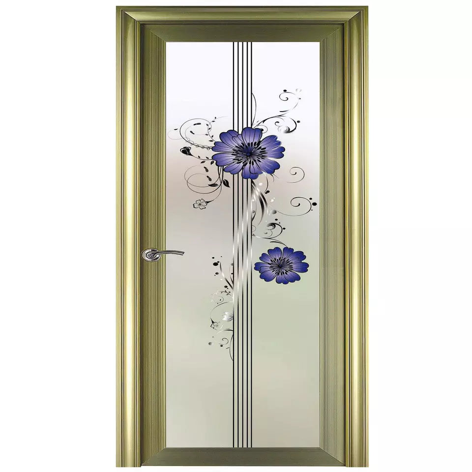 Customized Aluminium swing glass doors for classic bathroom swing washroom door