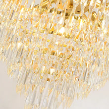 Lade das Bild in den Galerie-Viewer, French Luxury Dining Room Bedroom Decoration Modern Brass Led Crystal Chandelier Pendant Light
