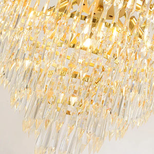 French Luxury Dining Room Bedroom Decoration Modern Brass Led Crystal Chandelier Pendant Light