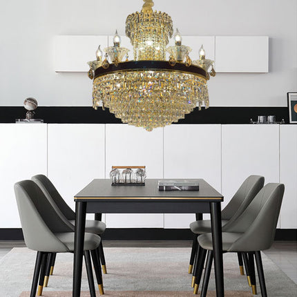 Iron K9 Crystal Chandelier Pendant Light For Hotel