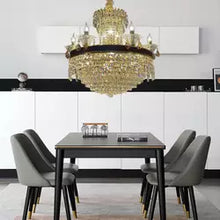 Load image into Gallery viewer, Good Quality Iron K9 Crystal Chandelier Pendant Light For Hotel

