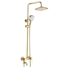 Lade das Bild in den Galerie-Viewer, Multi- functions gold shower mixer brass bath shower sets washroom shower set
